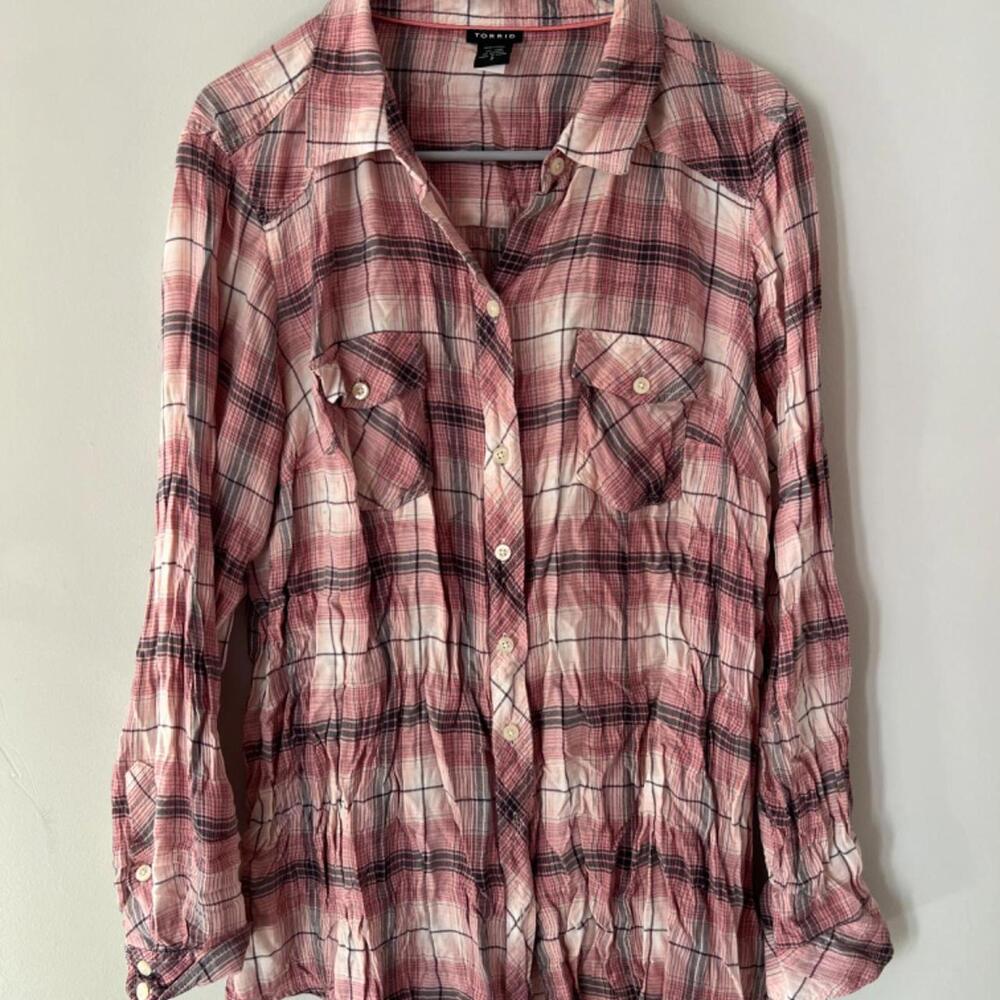 Torrid Pink Flannel – Size 2